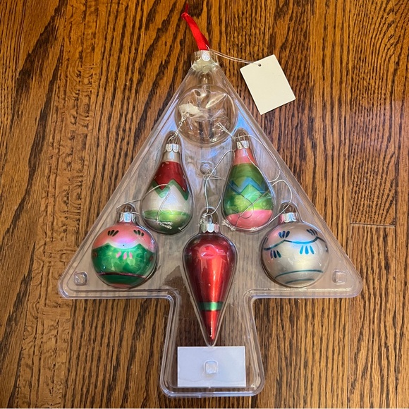Old Navy Retro Ornaments Set of 5 - should have been 6 but one broke - Picture 2 of 4